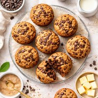 Chocolaty Chocolate Chip Whole Wheat Muffins