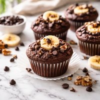 Chocolaty Decadence Banana Muffins