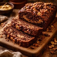 Chocolaty Peanut Butter Banana Bread