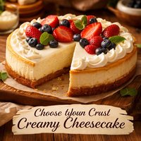 Choose Your Crust Creamy Cheesecake