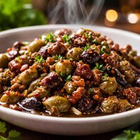 Chopped Olives Appetizer or Light Dinner Fare