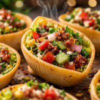 Chopped Salad Appetizer Shells