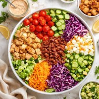 Chopped Salad with Smoky Thousand Island Dressing