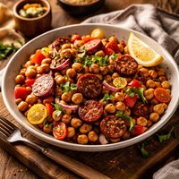Chorizo and Chickpea Salad