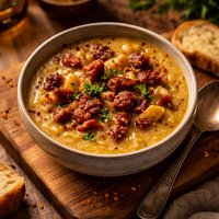 Chorizo and Parsnip Soup