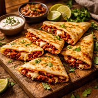 Chorizo Goat Cheese Quesadillas