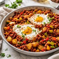 Chorizo Hash with Peppers and Paprika