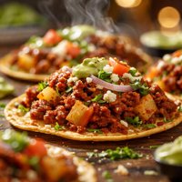 Chorizo Potato Tostadas