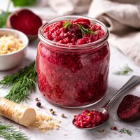 Chrain with Beets Red Horseradish