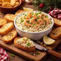 Christmas Cheer or Any Time of Year Cheese Shrimp Spread