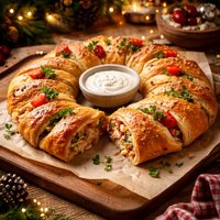 Christmas Crescent Ring