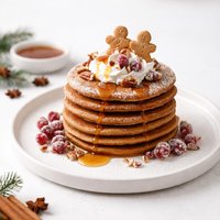 Christmas Gingerbread Pancakes