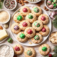 Christmas Kissmas Almond Cookies