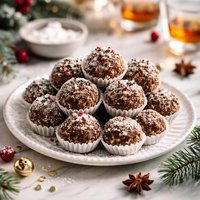 Christmas Rum Balls or Bourbon Balls