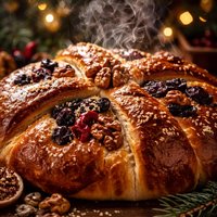 Christopsomo Greek Christmas Bread