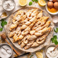 Chrusciki Polish Angel Wing Cookies