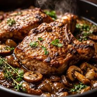 Chuletas Al Vino Pork Chops in Wine Sauce