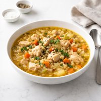 Chunky Chicken and Barley Soup