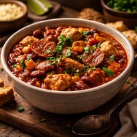 Chunky Chicken and Chorizo Chili