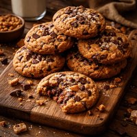 Chunky Chocolate Toffee Cookies