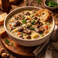 Chunky Mushroom Soup