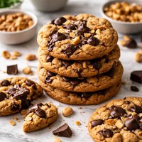Chunky Peanut Butter Chocolate Chip Cookies