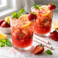 Chunky Strawberry Lemonade