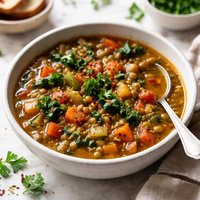Chunky Vegetable Lentil Soup Gluten Free Vegan