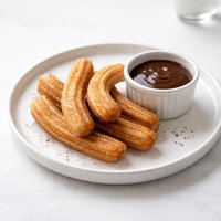 Churros Con Chocolate Spanish