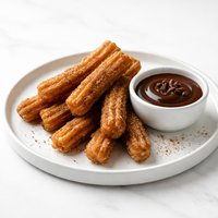 Churros with Spiced Sugar and Chocolate Dipping Sauce