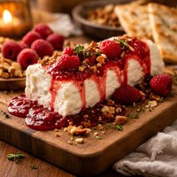 Chvre Au Coulis De Framboises