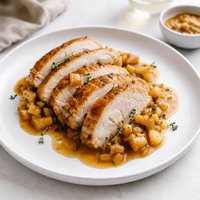 Cider Basted Turkey with Roasted Apple Gravy