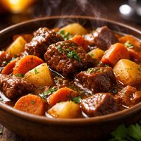 Cider Beef Stew for Two