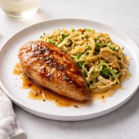 Cider Glazed Chicken and Cabbage