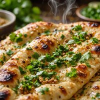 Cilantro and Coriander Seed Naan Bread