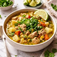 Cilantro Lime Leftover Turkey Stew