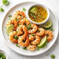 Cilantro Lime Shrimp with a Honey Lime Dipping Sauce