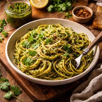 Cilantro Pesto Pasta