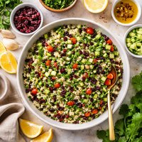 Cilantro Tabbouleh with Dried Cranberries