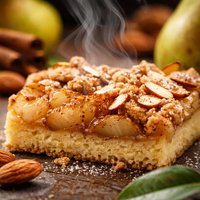 Cinnamon Almond Shortbread Pear