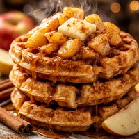 Cinnamon Apple Waffles