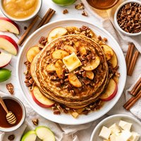 Cinnamon Applesauce Pancakes