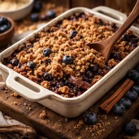 Cinnamon Blueberry Crumble