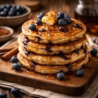 Cinnamon Blueberry Hotcakes
