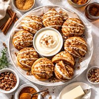 Cinnamon Bun Filled Pancakes Ebelskiver