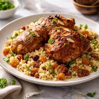 Cinnamon Chicken with Couscous and Dried Fruit