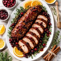 Cinnamon Cranberry Pork Tenderloin