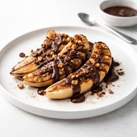 Cinnamon Grilled Bananas with Mexican Chocolate
