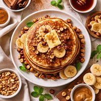 Cinnamon Hazelnut Pancakes