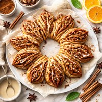Cinnamon Leaf Ring Coffee Cake